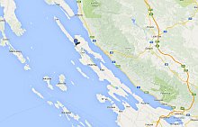 Karta grada Novalje i otoka Paga